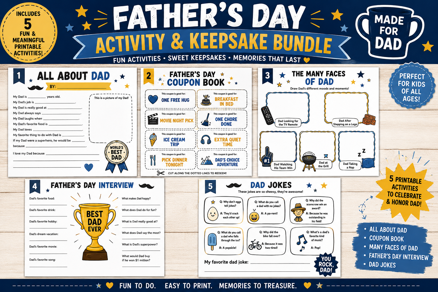 Father's Day Activity Pack preview